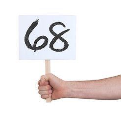 Image showing Sign with a number, 68