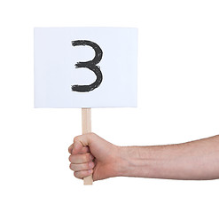 Image showing Sign with a number, 3