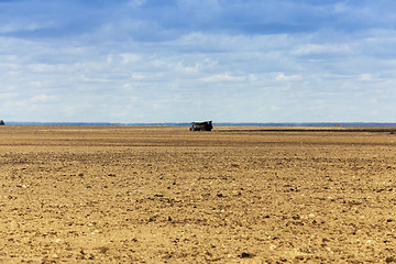 Image showing fertilization of agricultural land  