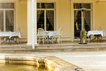 Image showing chairs in a cafe  