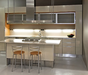 Image showing Light kitchen angle