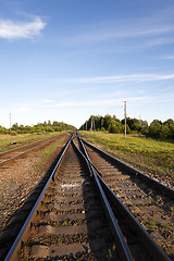 Image showing   sleepers small railway