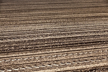 Image showing plowed agricultural land 