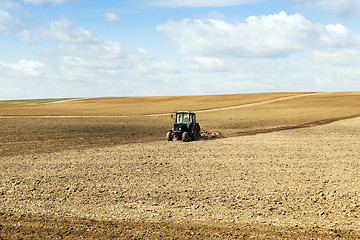 Image showing tractor in the field  