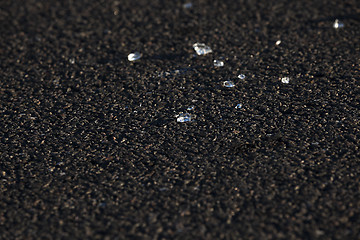 Image showing Glass on the road  