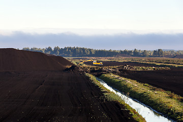 Image showing extraction of peat  