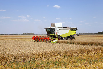 Image showing  Harvester in the field