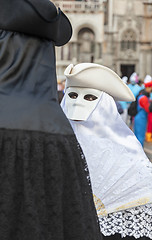 Image showing Disguised Couple - Venice Carnival 2014