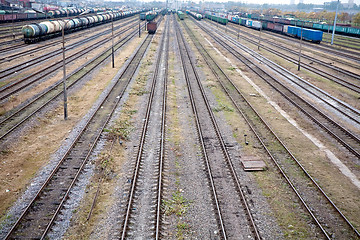 Image showing railway marshalling yard