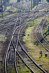 Image showing railway marshalling yard