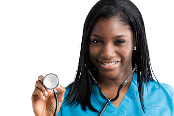 Image showing African american nurse