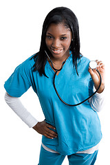 Image showing African american nurse