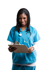 Image showing African american nurse