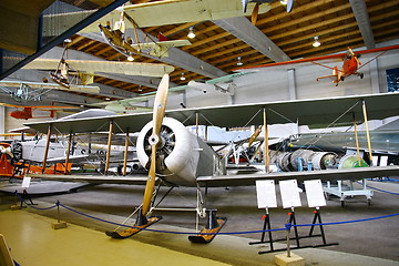 Image showing Interior view of The Aviation Museum in Vantaa.