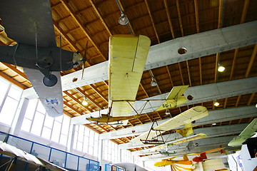 Image showing Interior view of The Aviation Museum in Vantaa.