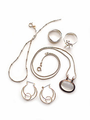 Image showing Silver jewelry