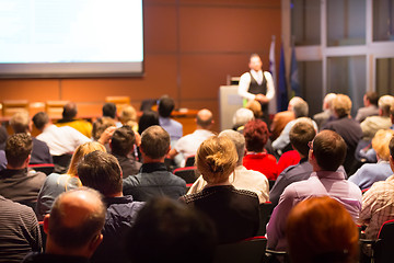 Image showing Speaker at Business Conference and Presentation.