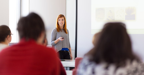 Image showing Lecture at university.