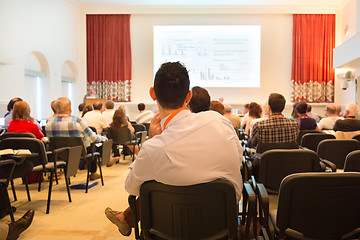 Image showing Speaker at Business Conference and Presentation.