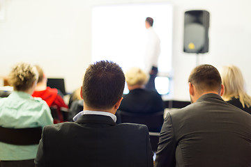 Image showing Speaker at Business Workshop. 