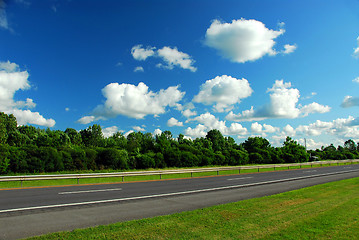 Image showing Road and blue sky