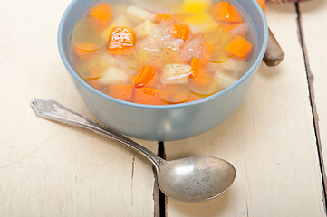 Image showing Traditional Italian minestrone soup 