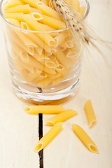 Image showing Italian pasta penne with wheat