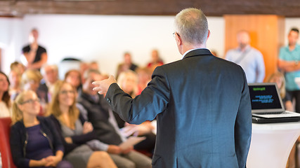 Image showing Speaker at Business Conference and Presentation.