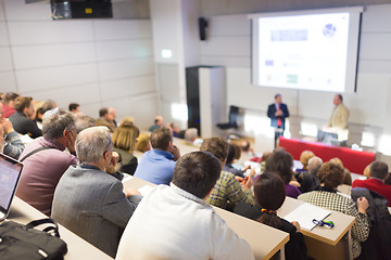 Image showing Speaker at Business Conference and Presentation.