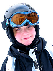 Image showing Girl ski smile