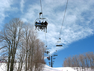 Image showing Ski chairlift