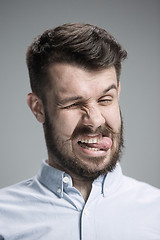 Image showing portrait of disgusted man