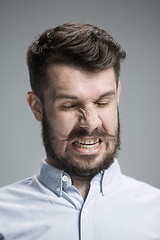 Image showing portrait of disgusted man