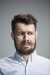 Image showing portrait of disgusted man