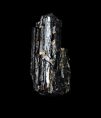 Image showing Rough black tourmaline