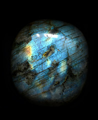 Image showing Polished blue labradorite