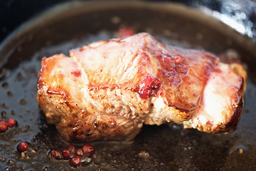 Image showing frying meat