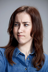 Image showing portrait of disgusted woman