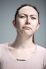 Image showing portrait of disgusted woman
