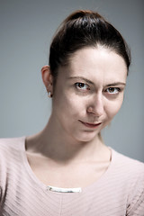 Image showing portrait of disgusted woman