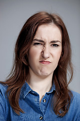 Image showing portrait of disgusted woman