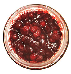 Image showing red berries jam