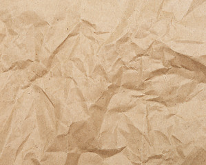 Image showing brown wrinkled paper