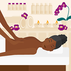 Image showing Woman recieving massage.