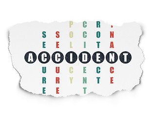 Image showing Insurance concept: Accident in Crossword Puzzle