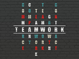 Image showing Business concept: Teamwork in Crossword Puzzle