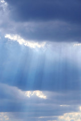 Image showing Sky sun rays