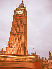 Image showing Big Ben vintage