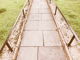 Image showing  Pavement sidewalk vintage