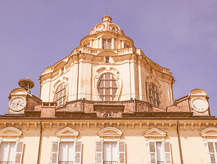 Image showing San Lorenzo church Turin vintage